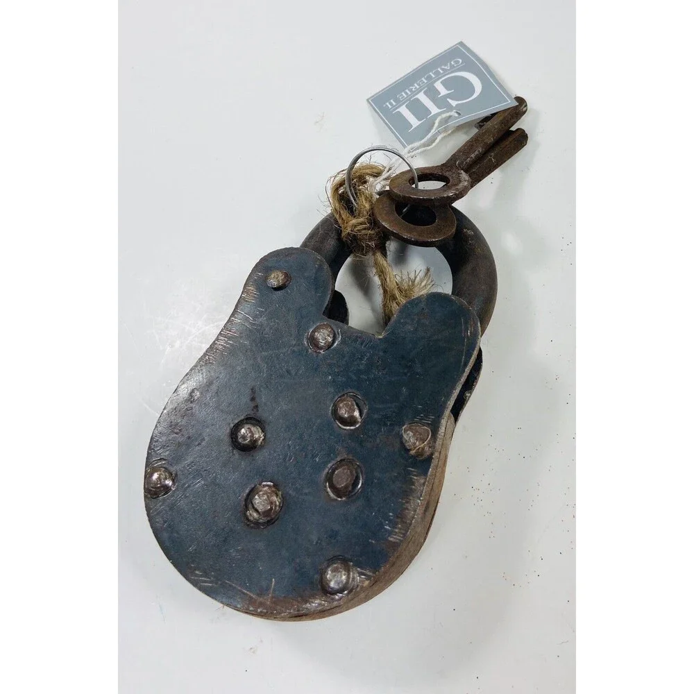 Gallarie II  Halloween Decor Black Metal Padlock